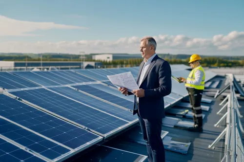 Schéma explicatif d’une installation photovoltaïque correctement dimensionnée pour garantir un rendement énergétique optimal toute l’année