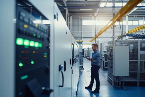 Schéma pédagogique expliquant le rôle central des batteries dans le stockage et la gestion de l’énergie d’une installation solaire autonome